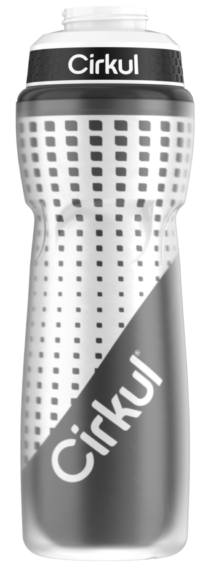 22oz. Insulated Squeeze Plastic Bottle & Sport Lid S89N
