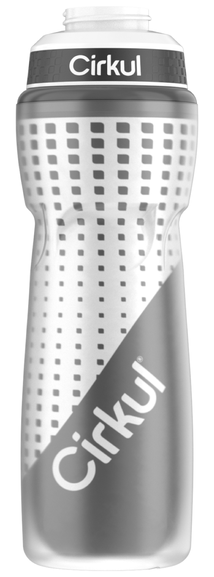 22oz. Insulated Squeeze Plastic Bottle & Sport Lid S89N