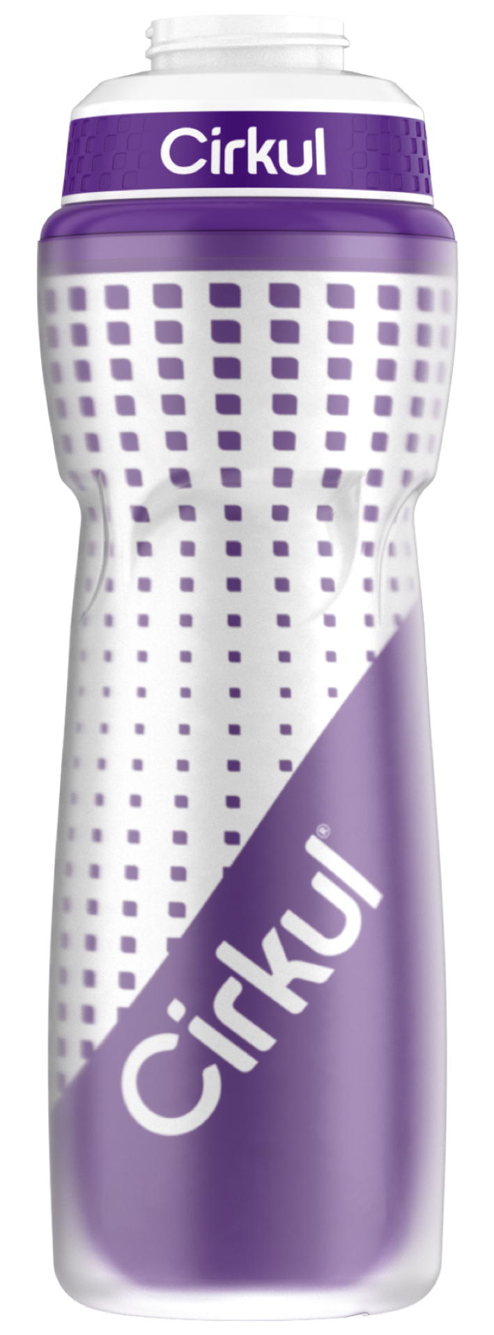 22oz. Insulated Squeeze Plastic Bottle & Sport Lid S89N