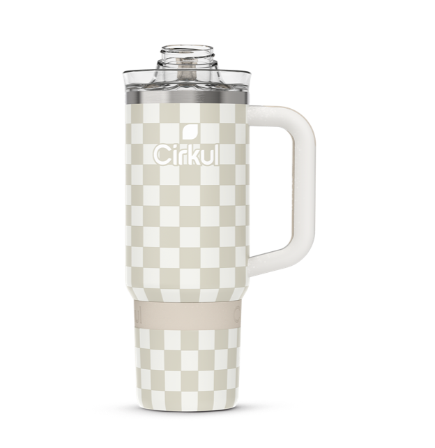 Limited Edition: 30oz. Taupe Tartan Travel StrawSip™ Tumbler 3VR1